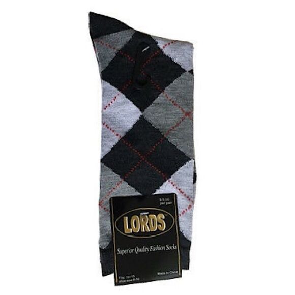 Men Lords Argyle Diamond Multi Color Dress Socks (3 pairs) - Picture 6 of 15